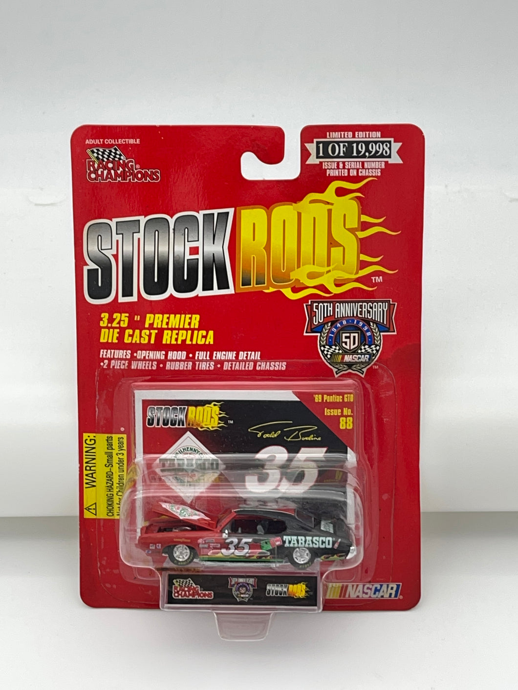 Racing Champions Stock Rods 50th Anniversary ‘69 Pontiac GTO #35 NASCAR
